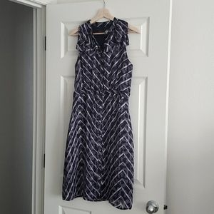 BR animal print ruffle dress